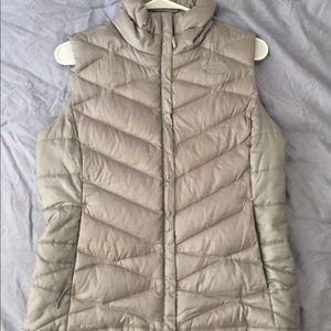 Gray North Face vest Size S